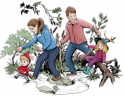 Family cartoon