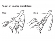 To Put On Your Leg Immobilizer